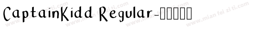 CaptainKidd Regular字体转换